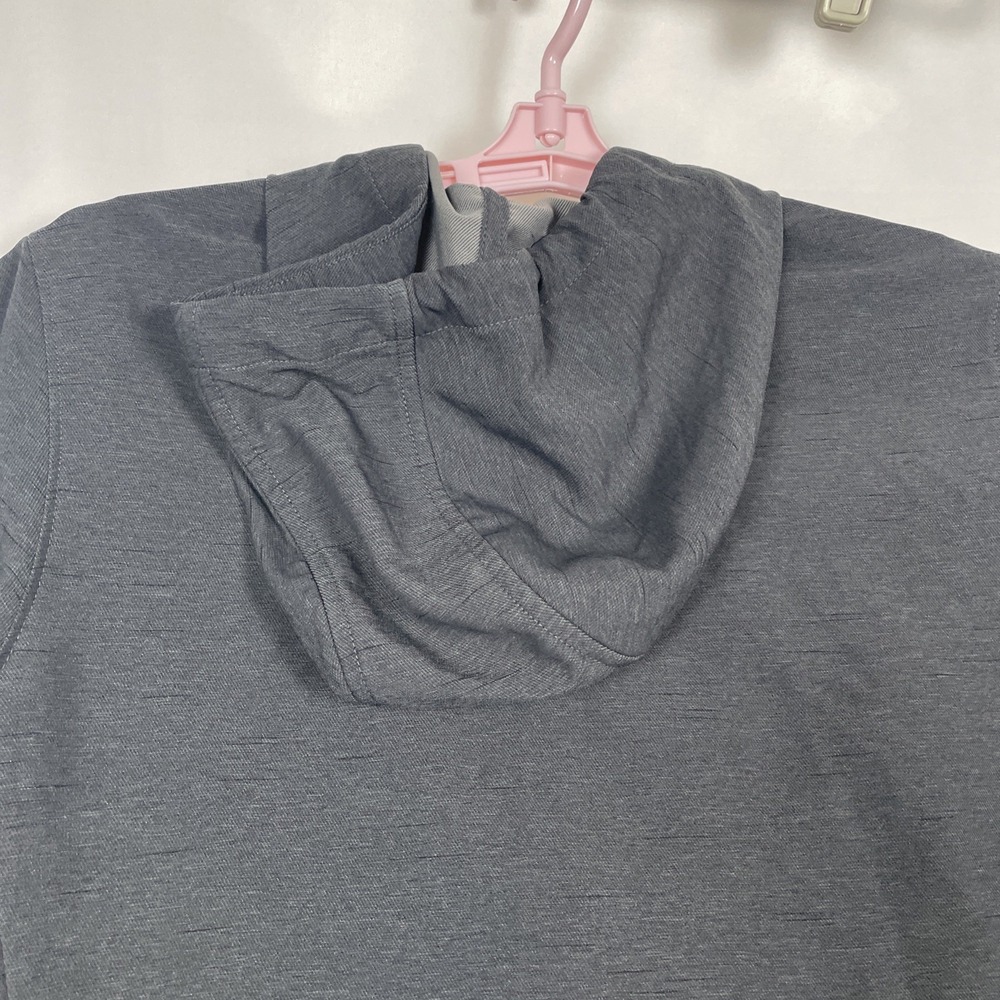 TravisMathew Mens Full Zip Hoodie Charcoal Gray Heathered Golf Jacket Small - Picture 8 of 10